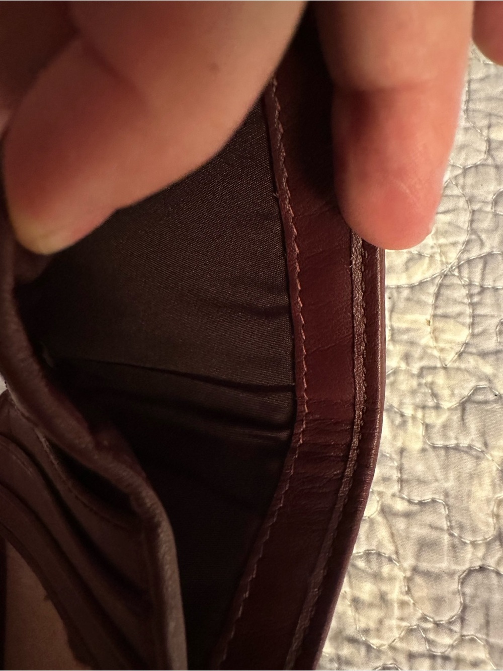COACH Women’s Signature Canvas Bi-Fold Wallet in Burgundy - Picture 5 of 5